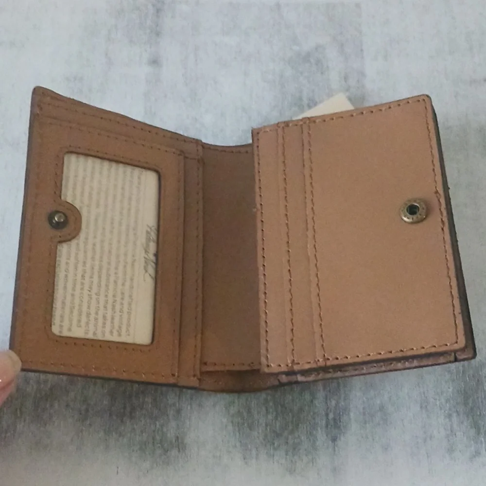 Patricia NASH Brown Leather Small Wallet Tooled Clara Biscuit